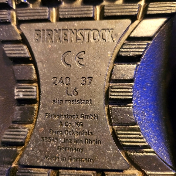 BIRKENSTOCK SUPER BIRKI POLYURETHANE BLACK CLOG- SIZE EURO 36 USA LADIES 6 - Picture 9 of 12